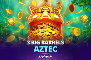 Playtech : 3 Big Barrels Aztec - RICHES138